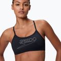 Women's two-piece swimsuitSpeedo Endurance+ Logo Thin Strap anthracite 4
