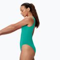 Women's one-piece swimsuit Speedo Solid High Neck peacock teal 3