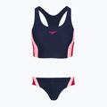 Ladies' one-piece swimsuit Speedo Colourblock Splice 2.0 peacoat/pink