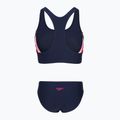 Ladies' one-piece swimsuit Speedo Colourblock Splice 2.0 peacoat/pink 2