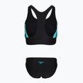 Ladies' one-piece swimsuit Speedo Colourblock Splice 2.0 anthracite/mayanblue 2