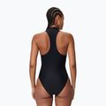 Women's one-piece swimsuit Speedo Ocean Flex Zip black/pale clover 2