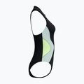 Women's one-piece swimsuit Speedo Ocean Flex Zip black/pale clover 9