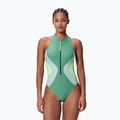 Women's one-piece swimsuit Speedo Ocean Flex Zip fortune green/pale clover