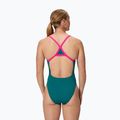 Women's one-piece swimsuit Speedo Solid Turnback peacock 2