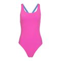 Women's one-piece swimsuit Speedo Solid Powerback neon flamingo