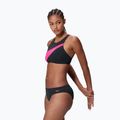 Women's two-piece swimsuitSpeedo Hyperboom Butterfly Back anthracite/margarita pink 3