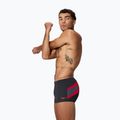 Men's swim boxers Speedo Hyperboom Aquashort anthracite/high risk red 3