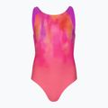 Children's one-piece swimming costume Speedo Print Pulseback pink/neon violet