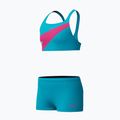 Children's two-piece swimsuitSpeedo Hyperboom Butterfly Back mayan blue/margarita pink 3