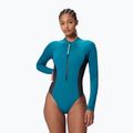 Women's one-piece swimsuit Speedo Scuba Flex Zip border blue/black
