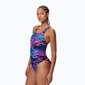 Women's one-piece swimsuit Speedo Hyperboom Print Medalist anthracite 3