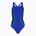 Ladies' one-piece swimsuit Speedo Solid Splice Medalist sapphire/peacoat