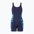 Ladies' one-piece swimsuit Speedo Hyperboom Splice Muscleback Legsuit peacoat/sapphire