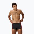Swim boxers Speedo Hyperboom Splice Aquashort anthracite/high risk red