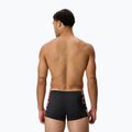Swim boxers Speedo Hyperboom Splice Aquashort anthracite/high risk red 2