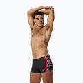 Swim boxers Speedo Hyperboom Splice Aquashort anthracite/high risk red 3
