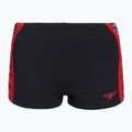 Swim boxers Speedo Hyperboom Splice Aquashort anthracite/high risk red