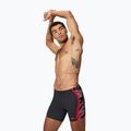 Men's swim jammers Speedo Hyper Boom Splice Mid anthracite/high risk red 3