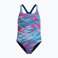 Children's one-piece swimsuit Speedo Hyperboom Print Medalist margarita pink