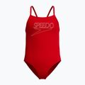 Children's one-piece swimsuit Speedo Endurance+ Logo Thinstrap high risk red
