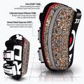 RDX T3 Muay Thai Training Shield Kick Pads white/black 5