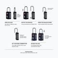 Padlock CabinZero Travel TSA Lock absolute black 2