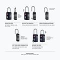 Padlock CabinZero Travel TSA Lock navy 2