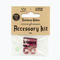 Peaty's X Chris King Mk2 Tubeless Valves Accessory Kit bicycle tyre valve cap red 83804