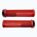 Peaty's Monarch Knurl Thin handlebar grips red