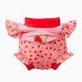 Children's one-piece swimsuit with nappy Splash About Happy Nappy Frills strawberry field 3