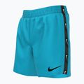 Men's Nike Logo Tape 4'' Volley shorts blue NESSD794-480 5