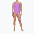 Women's one-piece swimsuit Nike Logo Tape Fastback fuchsia dream 9