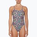 Women's one-piece swimsuit Nike Hydrastrong Multi Print pink bloom 4