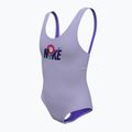 Nike Multi Logo U-Back lilac bloom children's one-piece swimsuit 5