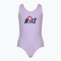 Nike Multi Logo U-Back lilac bloom children's one-piece swimsuit