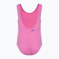 Children's Nike Multi Logo U-Back one-piece swimsuit playful pink 2