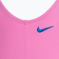 Children's Nike Multi Logo U-Back one-piece swimsuit playful pink 4