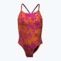 Nike Hydrastrong Lace Up Back total orange children's one-piece swimsuit 6