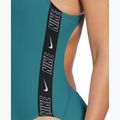 Women's one-piece swimsuit Nike Logo Tape Fastback dusty cactus 4