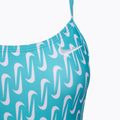 Women's one-piece swimsuit Nike Hydrastrong Multi Print Cutout blue 3