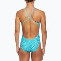 Women's one-piece swimsuit Nike Hydrastrong Multi Print Cutout blue 3