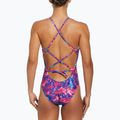 Women's one-piece swimsuit Nike Hydrastrong Multi Print Lace Up Tie Back persian violet 3