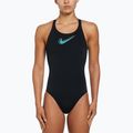 Women's one-piece swimsuit Nike Hydrastrong 3D Swoosh Fastback black