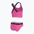 Children's two-piece swimsuit Nike Logo Tape Crossback Midkini hyper pink 2
