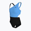 Nike Color Block Asymmetrical Monokini Children's Swimsuit Black 3