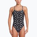 Women's one-piece swimsuit Nike Hydrastrong Cutout jet black