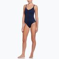 Women's one-piece swimsuit Nike Essential V-Neck midnight navy 2