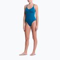 Women's one-piece swimsuit Nike Essential V-Neck green abyss 2