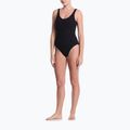 Women's one-piece swimsuit Nike Shoreline Pucker Scoop Neck black 2